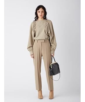 Amazon | [ミラオーウェン] センタープレス後ゴムテーパード